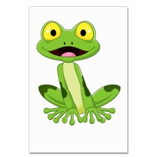 Notebooks A5 with print Frog With Yellow Eyes -