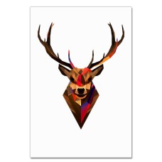 Notebooks A5 with print Art Head Of Dear -