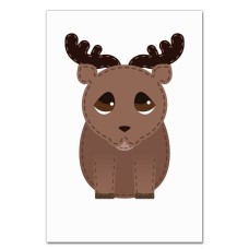 Notebooks A5 with print Cute Dear From Cartoon Print -