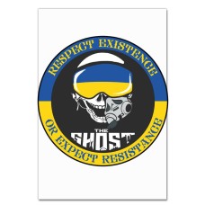 Notebooks A5 with print The ghost of Kiev symbol -