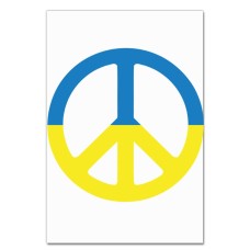 Notebooks A5 with print Ukraine Sign of peace -