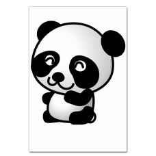 Notebooks A5 with print Cute Panda -