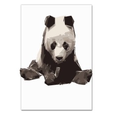 Notebooks A5 with print Puzzled Panda -