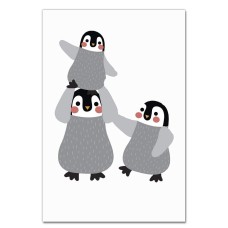Notebooks A5 with print Cute Penguin's Family -