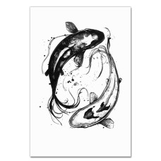 Notebooks A5 with print Yin And Yang -