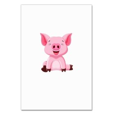 Notebooks A5 with print Cute Small Pig -