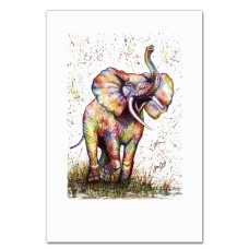 Notebooks A5 with print Painted Elephant -