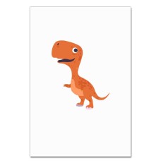 Notebooks A5 with print Funny Orange Dinosaur -