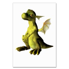 Notebooks A5 with print Green Cute And Small Dinosaur -