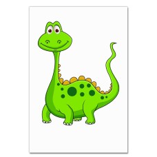 Notebooks A5 with print Green Funny Dinosaur -