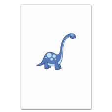 Notebooks A5 with print Cute Blue Dinosaur -