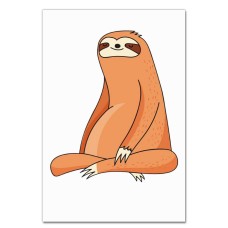Notebooks A5 with print Orange Sloth Sleeps -