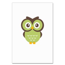 Notebooks A5 with print Green Owl -