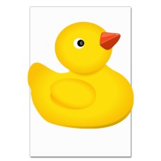 Notebooks A5 with print Yellow Duck Toy -