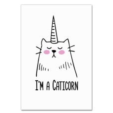 Notebooks A5 with print I'm A Caticorn -