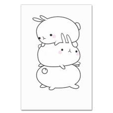 Notebooks A5 with print Three Funny Rabbits -
