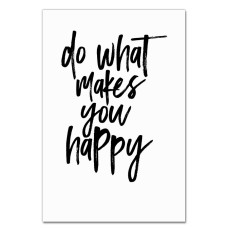 Notebooks A5 with print Do What Makes You Happy -