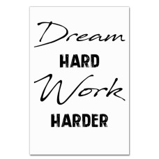 Notebooks A5 with print Dream, Work -
