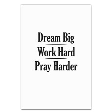 Notebooks A5 with print Dream, Work, Pray -