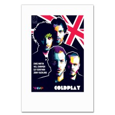 Notebooks A5 with print Coldplay -