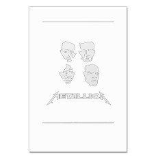 Notebooks A5 with print Metallica 2 -