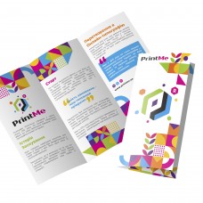 Offset printing of eurobooklets 210х100 mm Coated matte 300 g/m² Glossy lamination 1+0