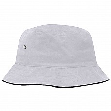 Panama with print - M/L white