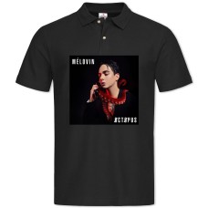 Поло з принтом Меловін 2 - S чорна