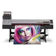 Large format UV printing on Oracal white glossy film 5+0