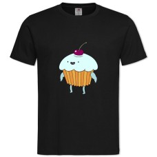 TAdventure Time Cherry Cake -shirt with Print Adventure Time Cherry Cake - 2XL black