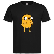 TAdventure Time Jake The Dog -shirt with Print Adventure Time Jake The Dog - 2XL black