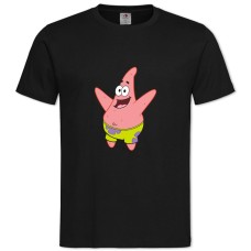 TSponge Bob Square Pants Patrick Star -shirt with Print Sponge Bob Square Pants Patrick Star - 2XL black