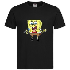 TSponge Bob Square Pants Singing Bob -shirt with Print Sponge Bob Square Pants Singing Bob - 2XL black