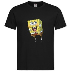 TSponge Bob Square Pants Funny Bob -shirt with Print Sponge Bob Square Pants Funny Bob - 2XL black