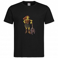 Футболка с принтом Шрек Воин Фиона - 2XL черная