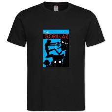 TThe Gorillaz -shirt with Print The Gorillaz - 2XL black