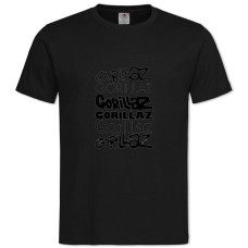 TThe Gorillaz 2 -shirt with Print The Gorillaz 2 - 2XL black