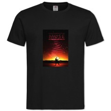 Футболка с принтом Мьюз 2 - 2XL черная