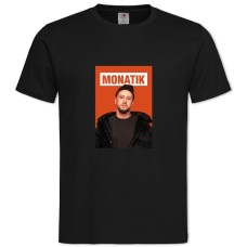 Футболка з принтом Монатік - 2XL чорна