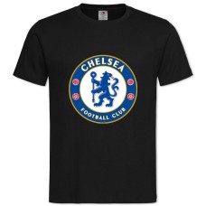 Футболка с принтом Челси Логотип - 2XL черная