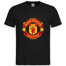 Футболка з принтом Манчестер Юнайтед Логотип - 2XL чорна