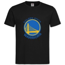 Футболка с принтом Голден Стейт Варриорс Логотип - 2XL черная