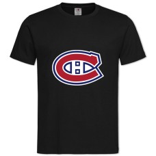 Футболка з принтом Монреаль Канадієнс Логотип - 2XL чорна