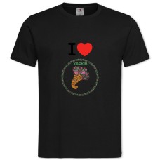 Футболка с принтом Харьков - 2XL черная