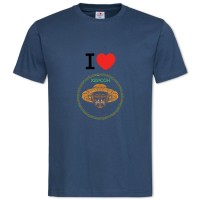 T-shirt z nadrukiem Chersoniu - L niebieski