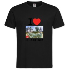 Футболка с принтом Белая Церковь - 2XL черная