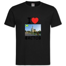 Футболка с принтом Фастов - 2XL черная
