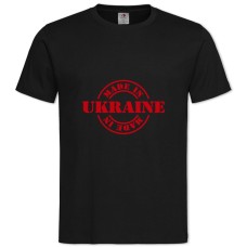 Футболка с принтом Сделано В Украине 7 - 2XL черная