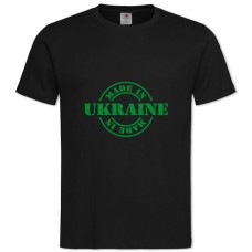 Футболка с принтом Сделано В Украине 9 - 2XL черная