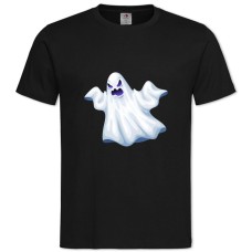 Футболка с принтом Хэллоуин Привидение - 2XL черная